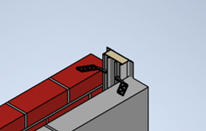 Insert brick ties into the cavity closer